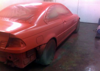 Red BMW in progress